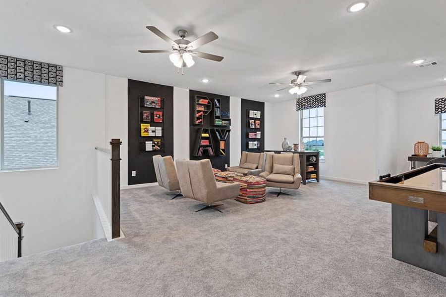 Representative furnished interior of a home built from the Hunters Crossing Hemlock 2961 by Brohn Homes in Hunters Crossing, Sealy (Image 31). Representative furnished interior of a home built from the Hunters Crossing Hemlock 2961 by Brohn Homes in Hunters Crossing, Sealy (Image 31).