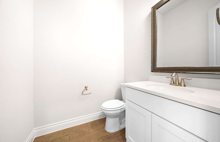 Furnished interior view inside a new home in Bridgeland 60′, Cypress (Image 14).