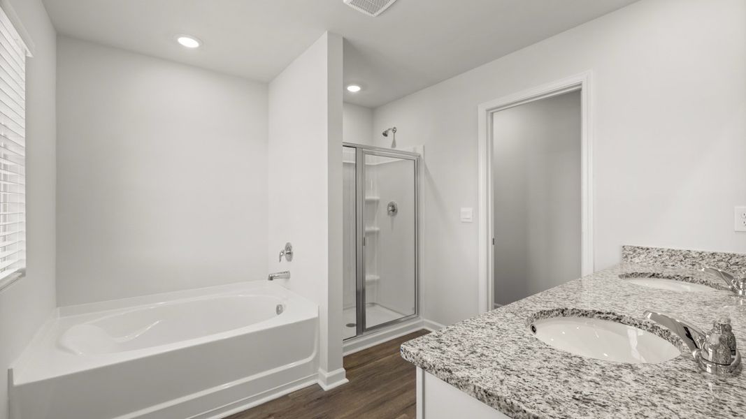 Furnished interior view inside a new home in The Abbey at Trolley Run Station, Aiken (Image 7).