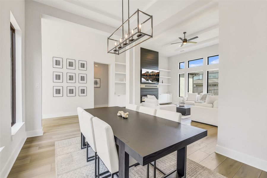 Furnished interior view inside a new home in Bridgeland 45', 50', 70', Cypress (Image 18). Furnished interior view inside a new home in Bridgeland 45', 50', 70', Cypress (Image 18).