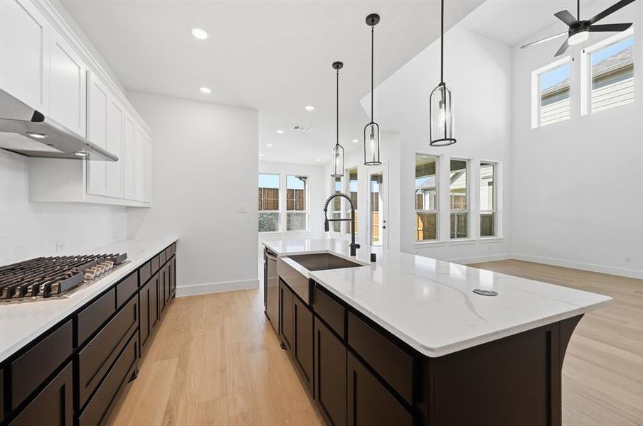 Furnished interior view inside a new home in Wildridge, Oak Point (Image 6). Furnished interior view inside a new home in Wildridge, Oak Point (Image 6).