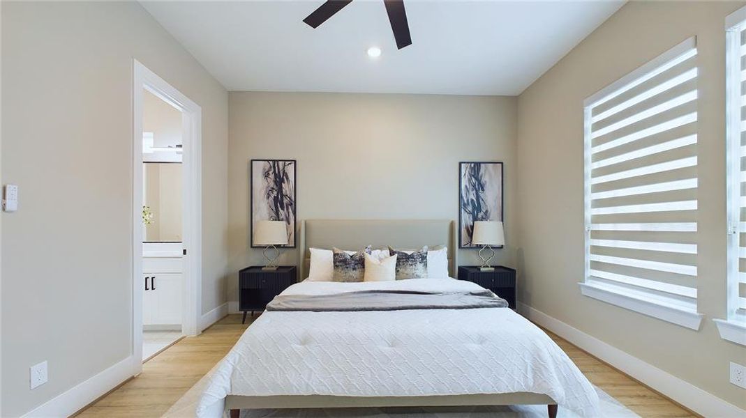 Generously sized with stylish finishes, this bedroom is your private retreat after a long day.