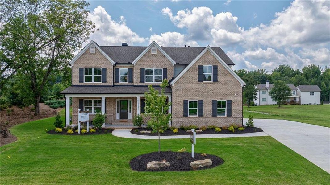 Front exterior of a new home in , Watkinsville, GA, highlighting curb appeal (Image 37).