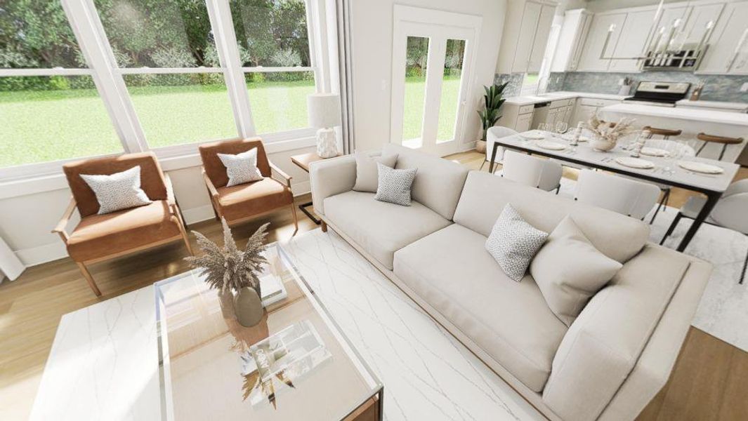 Furnished interior view inside a new home in McConnell Ridge, McLeansville (Image 8).