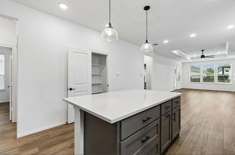 Furnished interior view inside a new home in Del Webb in Chambers Creek, Willis (Image 6).
