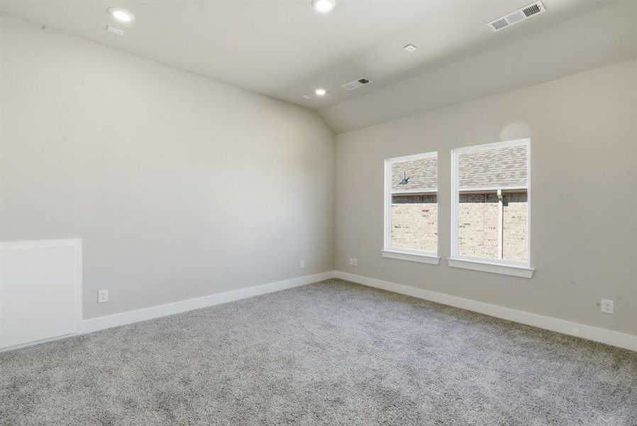 Upstairs Bonus Area with recessed lighting