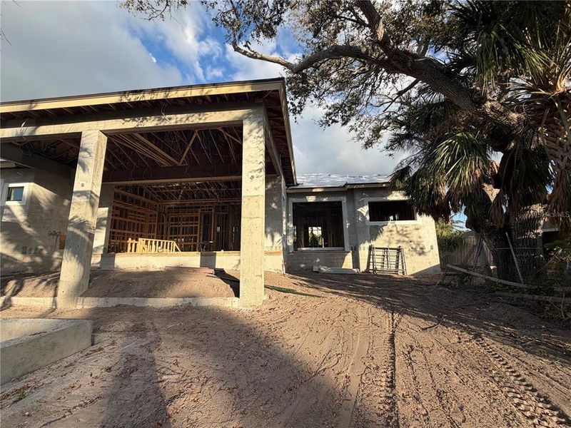 In-progress construction of a new home in , Sarasota, FL (Image 25).