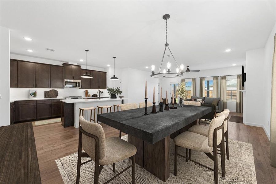 Furnished interior view inside a new home in Aspire at Noble Ridge, Howe (Image 13). Furnished interior view inside a new home in Aspire at Noble Ridge, Howe (Image 13).