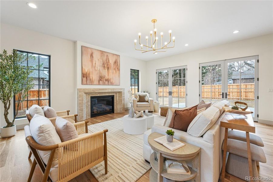 Furnished interior view inside a new home in , Denver (Image 12). Furnished interior view inside a new home in , Denver (Image 12).