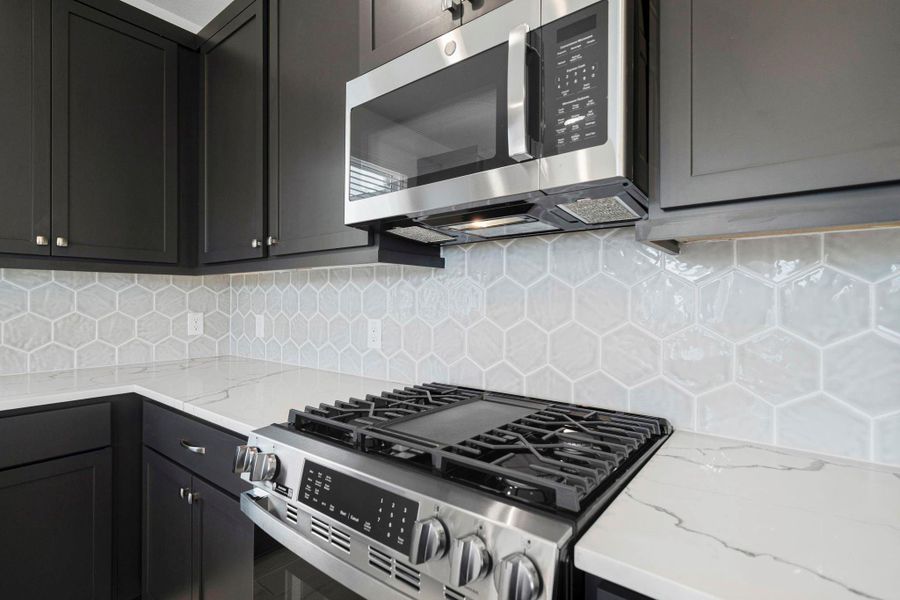 Close-up of interior finishes inside a home in Bridgeland, Cypress (Image 13). Close-up of interior finishes inside a home in Bridgeland, Cypress (Image 13).