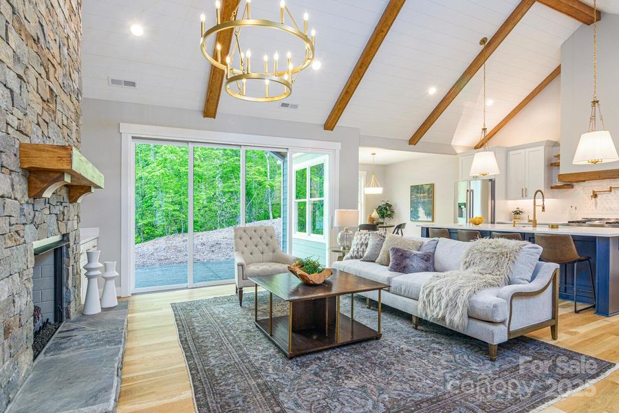 Furnished interior view inside a new home in , Hendersonville (Image 26).