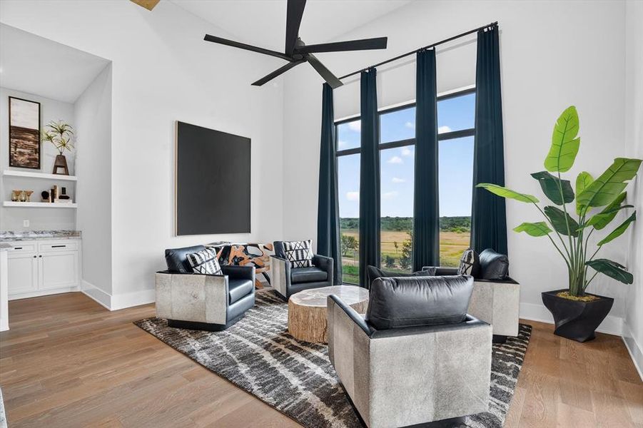 Furnished interior view inside a new home in , Strawn (Image 10).