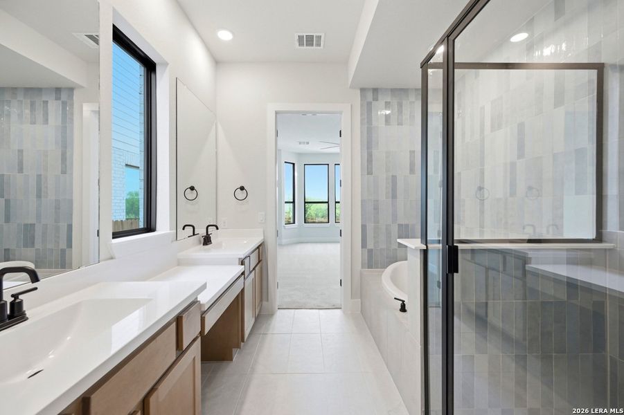 Furnished interior view inside a new home in VIDA, San Antonio (Image 12).