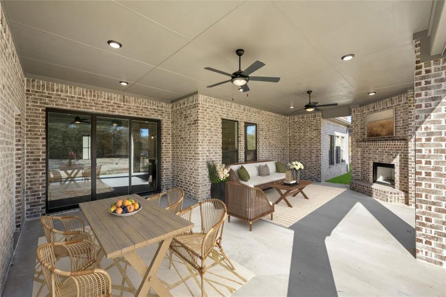 Exterior details and patio area of a home in Arbor Hills, Poolville (Image 3). Exterior details and patio area of a home in Arbor Hills, Poolville (Image 3).