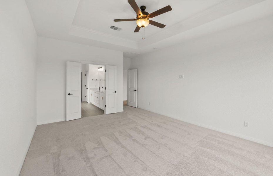 Spacious, unfurnished interior of a new home in Saddleback at Santa Rita Ranch, Liberty Hill (Image 19). Spacious, unfurnished interior of a new home in Saddleback at Santa Rita Ranch, Liberty Hill (Image 19).