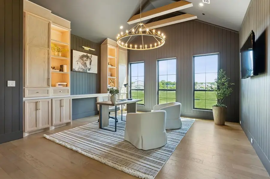Furnished interior view inside a new home in , Bartonville (Image 17).