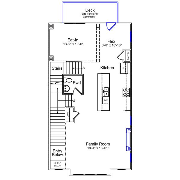 2D floor plan layout of this home in Sweetbrier, Durham, NC (Image 3). 2D floor plan layout of this home in Sweetbrier, Durham, NC (Image 3).