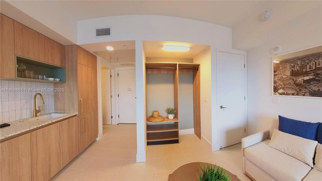 Furnished interior view inside a new home in , Miami (Image 25).