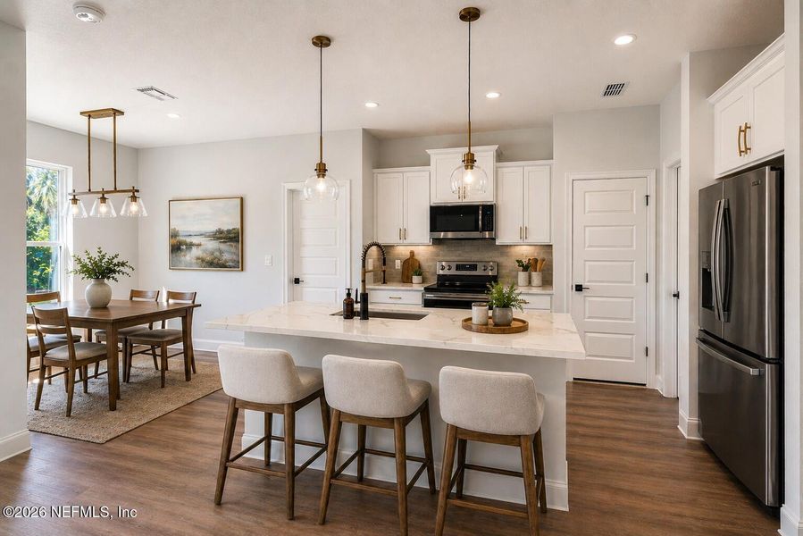 Furnished interior view inside a new home in , Palm Coast (Image 16).