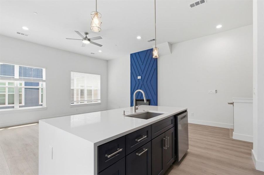 Furnished interior view inside a new home in , Dallas (Image 27).