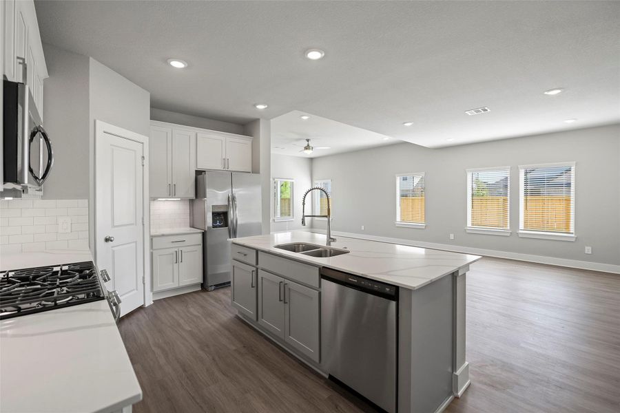 Beautiful blend of function and style, perfect for both cooking and entertaining.