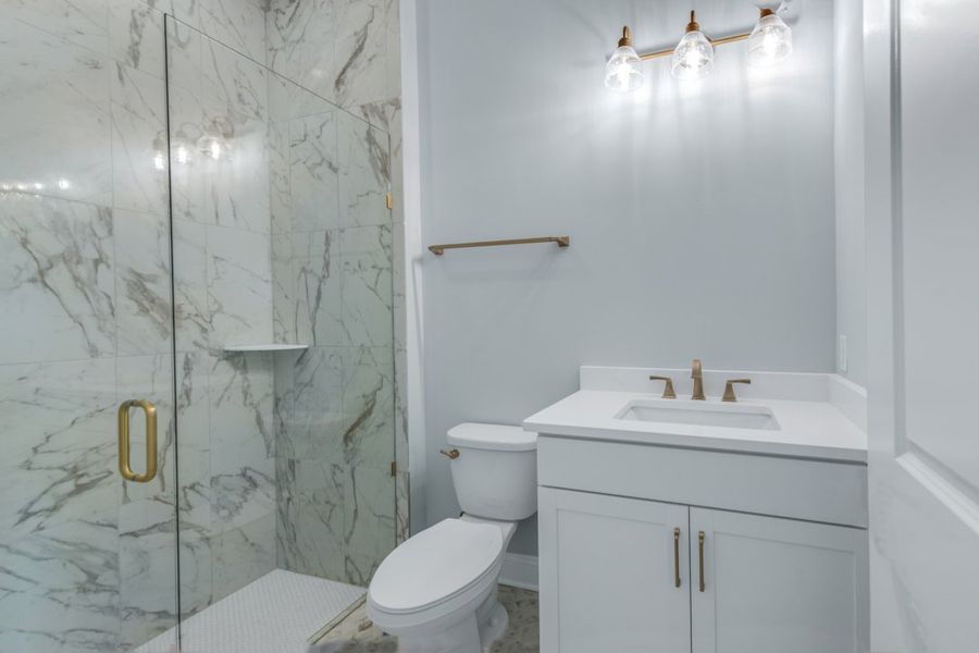 Representative furnished interior of a home built from the Caspian by Riverside Homes in Hidden Creek at SilverLeaf, St. Augustine (Image 9).