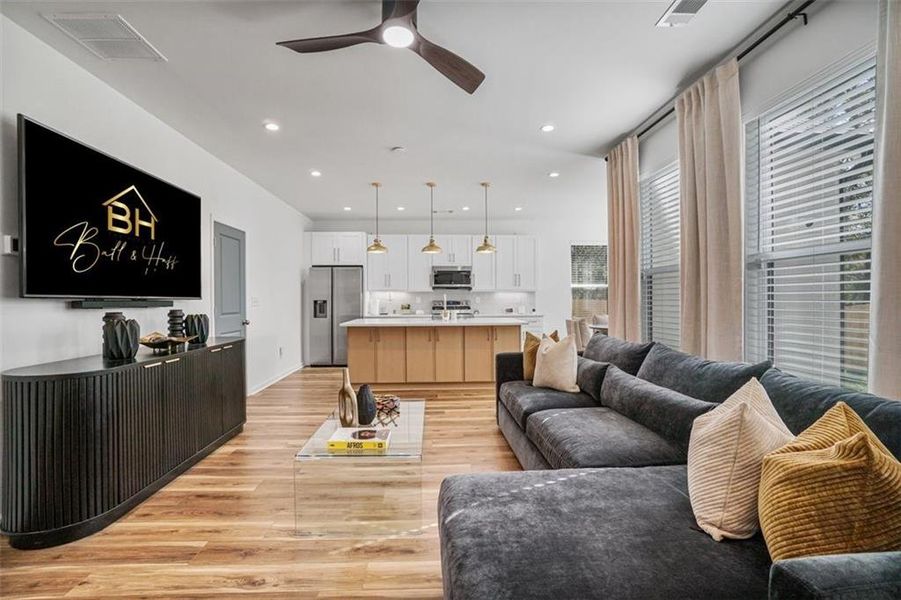 Furnished interior view inside a new home in , Atlanta (Image 18).