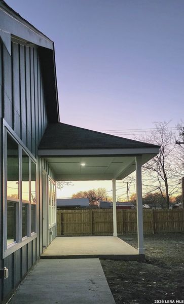 Exterior details and patio area of a home in , San Antonio (Image 3).