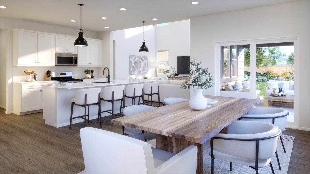 Representative furnished interior of a home built from the Plan 5007 by New Home Co. in The Estates Collection at Talon Pointe, Thornton (Image 5).
