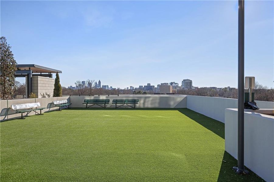 Exterior details and patio area of a home in The Dillon Buckhead, Atlanta (Image 26).
