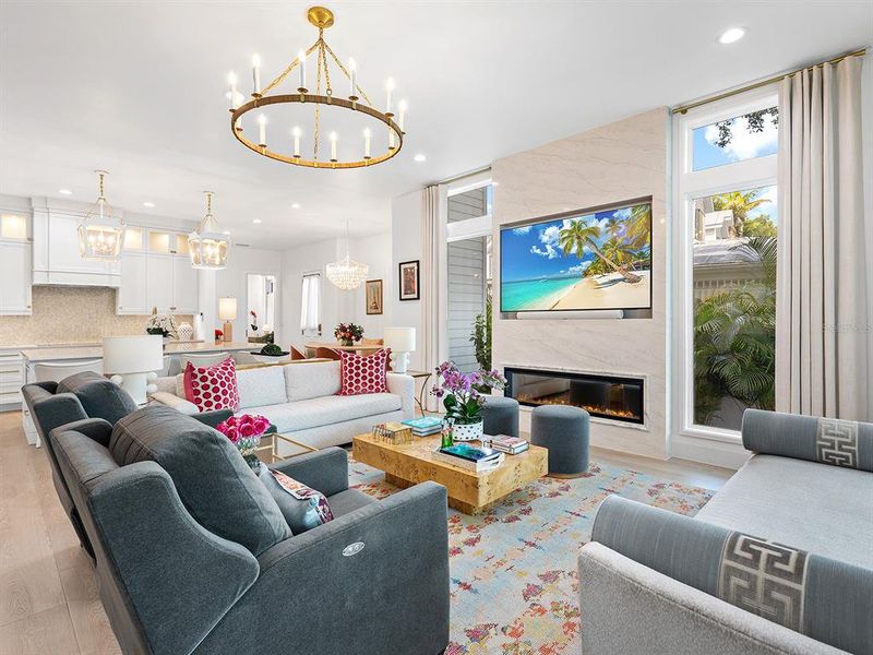 Furnished interior view inside a new home in , Sarasota (Image 49).