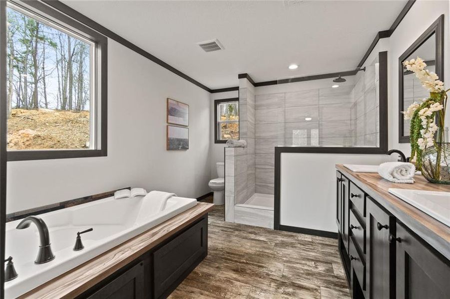 Furnished interior view inside a new home in , Waleska (Image 29). Furnished interior view inside a new home in , Waleska (Image 29).