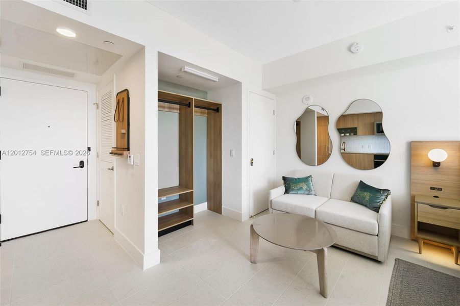 Furnished interior view inside a new home in , Miami (Image 8).