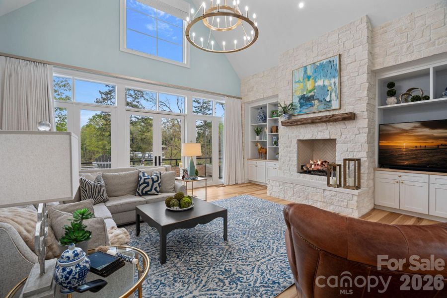 Furnished interior view inside a new home in , Clover (Image 17).