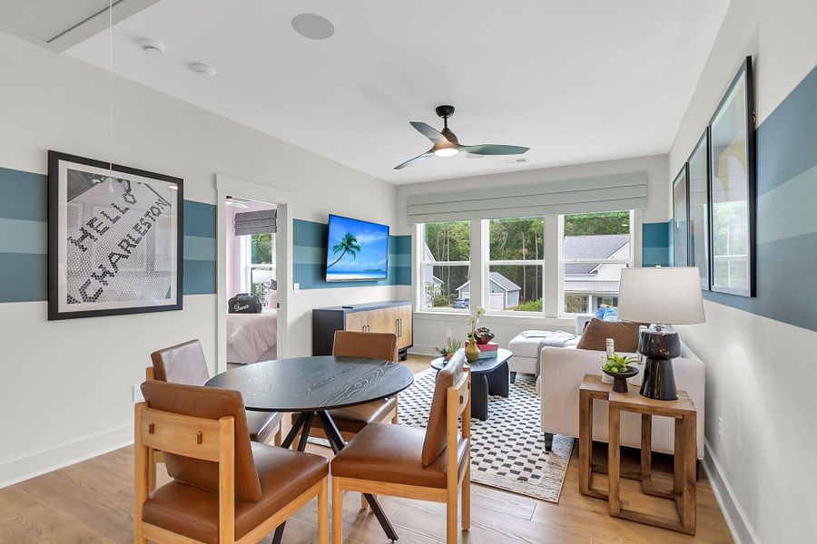 Furnished interior view inside a new home in Hidden Ponds Reserve, Awendaw (Image 22).