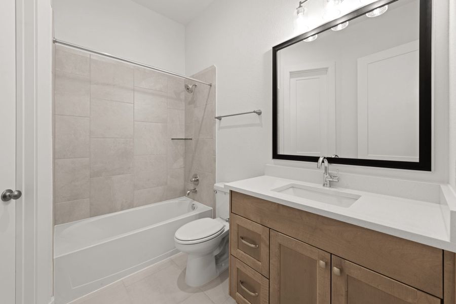 Furnished interior view inside a new home in Westland Ranch, League City (Image 14).