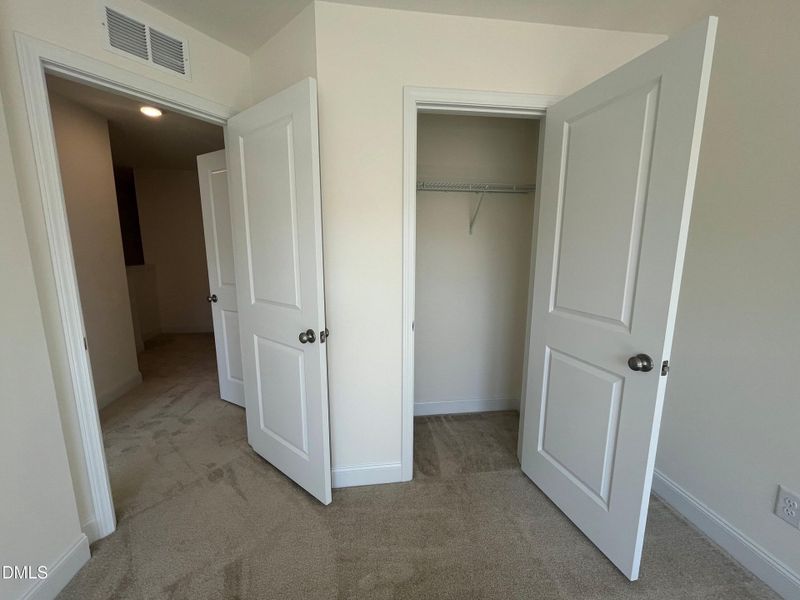 secondary bedroom closet space