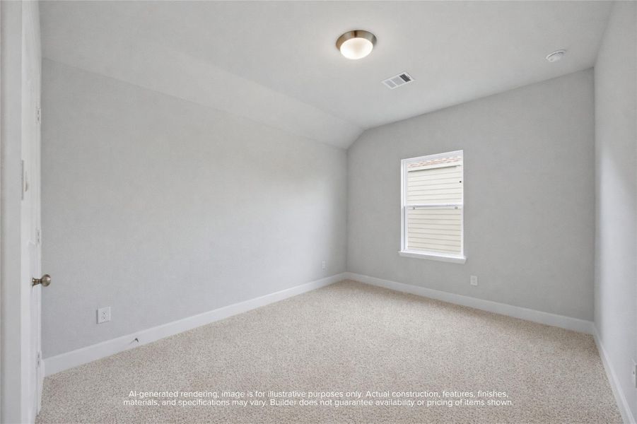 Make the Most: A second Secondary Bedroom to be transformed into a space of relaxation or inspiration, ideal for a guest suite or creative studio.