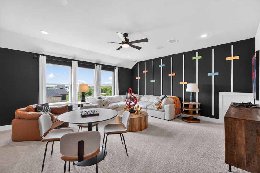 Furnished interior view inside a new home in Highland Crossing, Celina (Image 19).