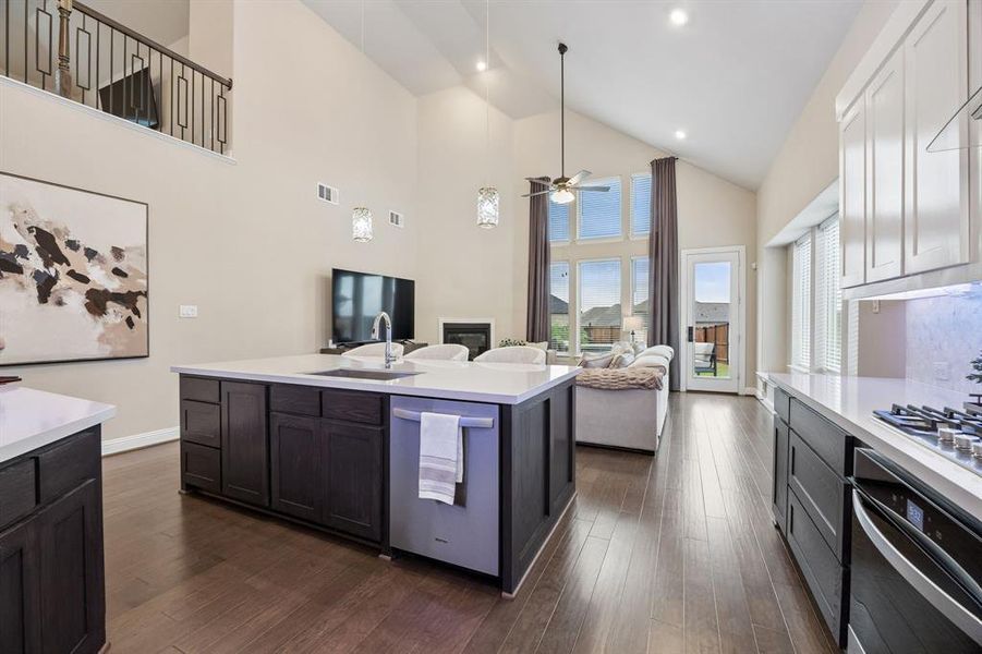 Furnished interior view inside a new home in , Fate (Image 29).