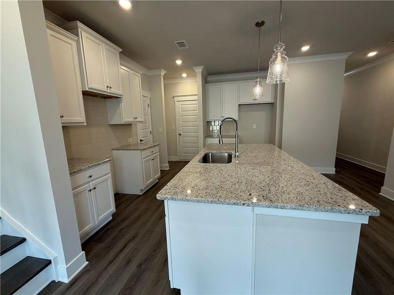 Furnished interior view inside a new home in The Towns at Auburn Station West, Auburn (Image 4).
