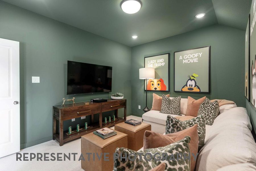 Furnished interior view inside a new home in Wolf Ranch, Georgetown (Image 22).