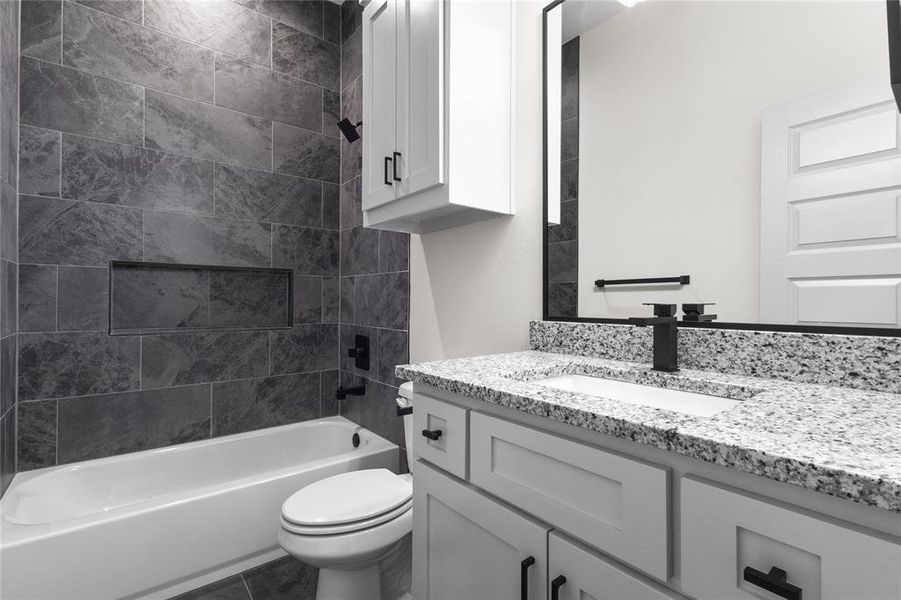 Furnished interior view inside a new home in , Dallas (Image 8).