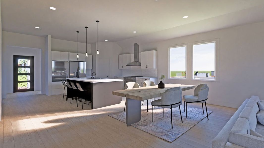 Representative furnished interior of a home built from the Alpine by Saratoga Homes in Townsen Landing, Humble (Image 6). Representative furnished interior of a home built from the Alpine by Saratoga Homes in Townsen Landing, Humble (Image 6).