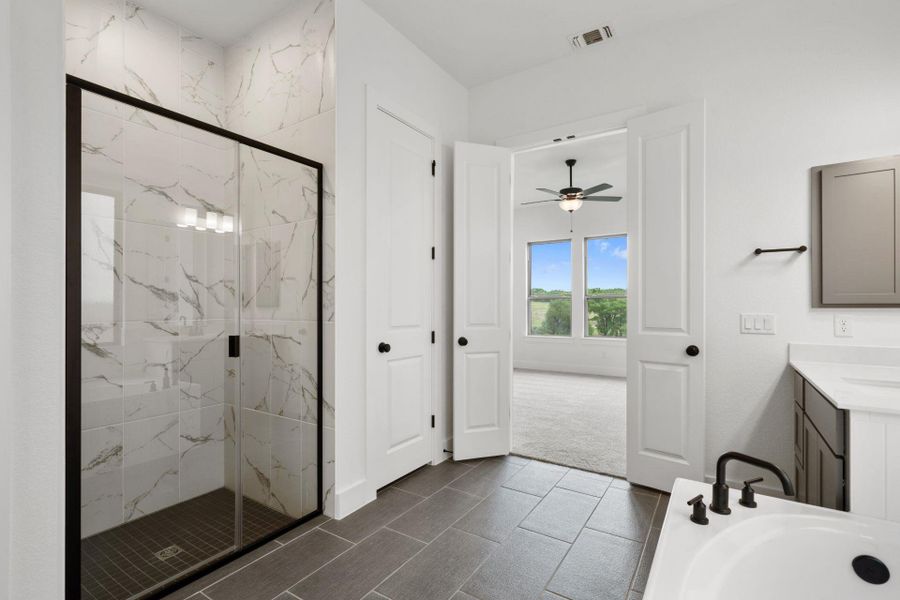 Walk-in shower in Primary Bath - Representative Photo