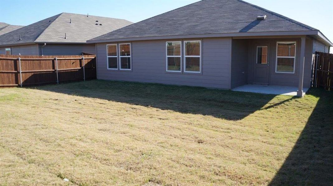 Exterior details and patio area of a home in Lonestar at Liberty Trails, Fort Worth (Image 2).