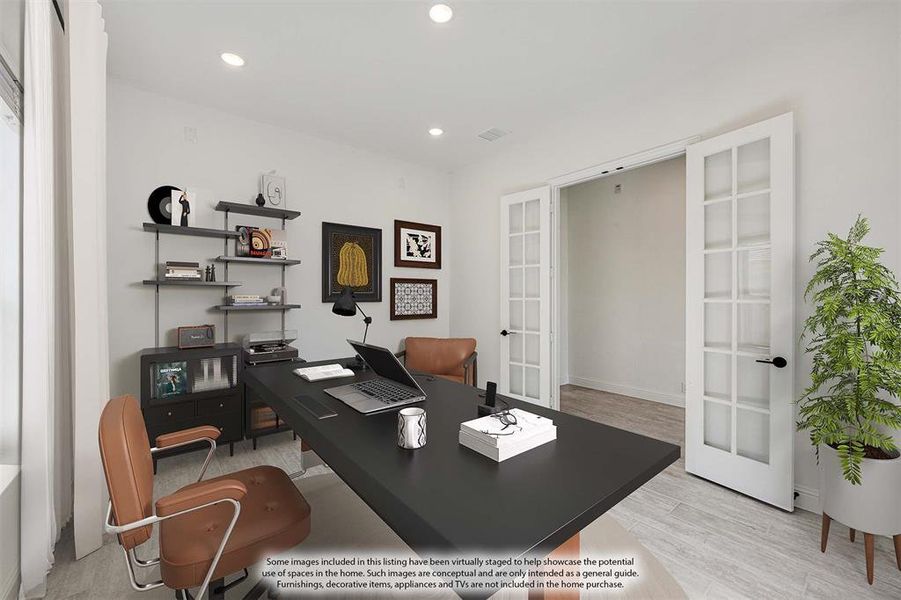 Furnished interior view inside a new home in Timberbrook 3B-4A, Justin (Image 11).