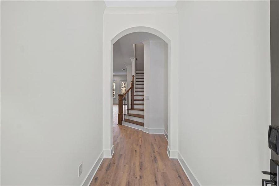 Spacious, unfurnished interior of a new home in Devin's Shire - A Kennesaw Tradition, Kennesaw (Image 29).