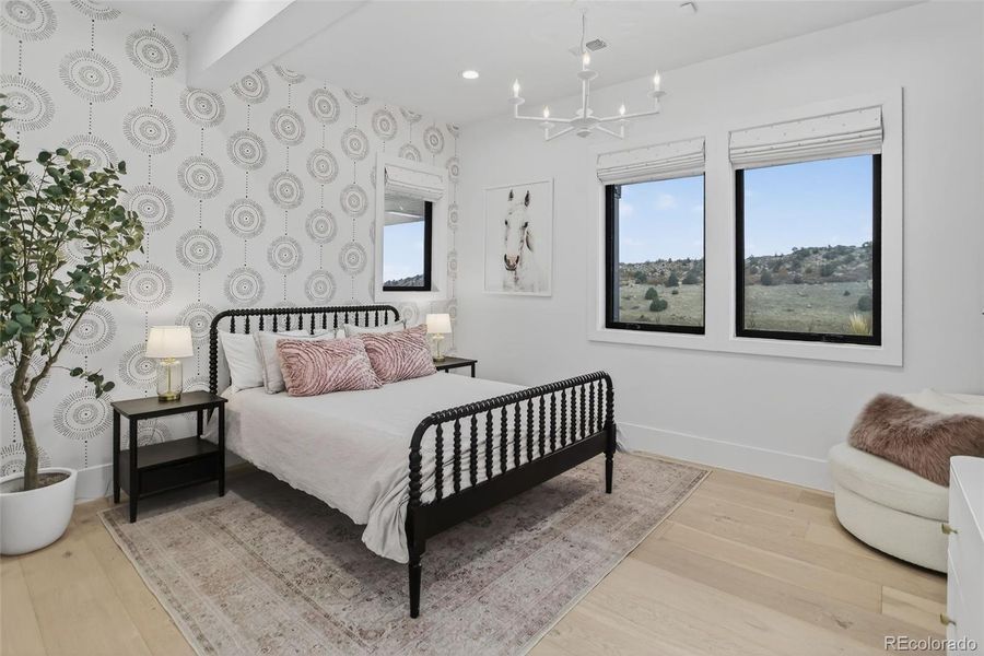 Lower level Bedroom 2 with custom California Closet and En Suite Bathroom Lower level Bedroom 2 with custom California Closet and En Suite Bathroom