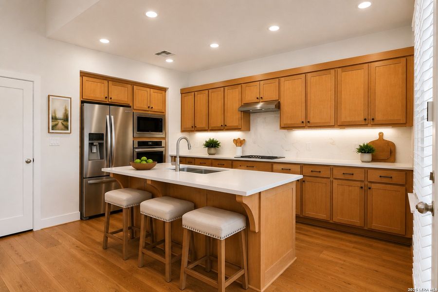 Furnished interior view inside a new home in Alsatian Oaks, Castroville (Image 9).